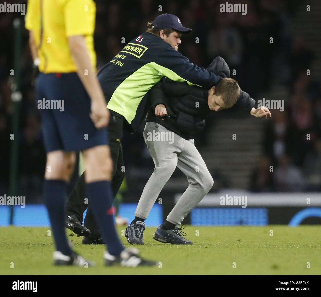During the european championship qualifying match at hampden park hi