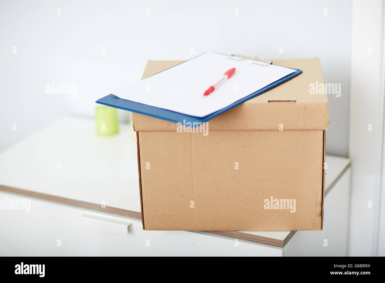 Box with order Stock Photo Alamy