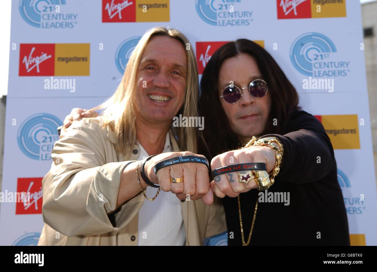 Ozzy Osbourne (right) with Nicko McBrain of Iron Maiden, during the