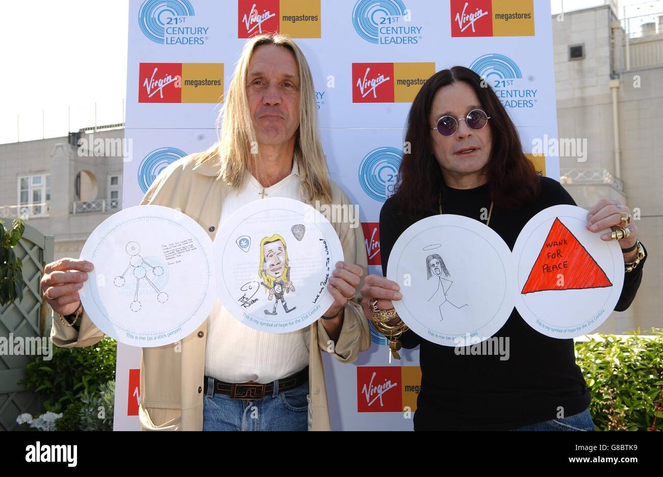 Ozzy Osbourne (right) with Nicko McBrain of Iron Maiden, during the