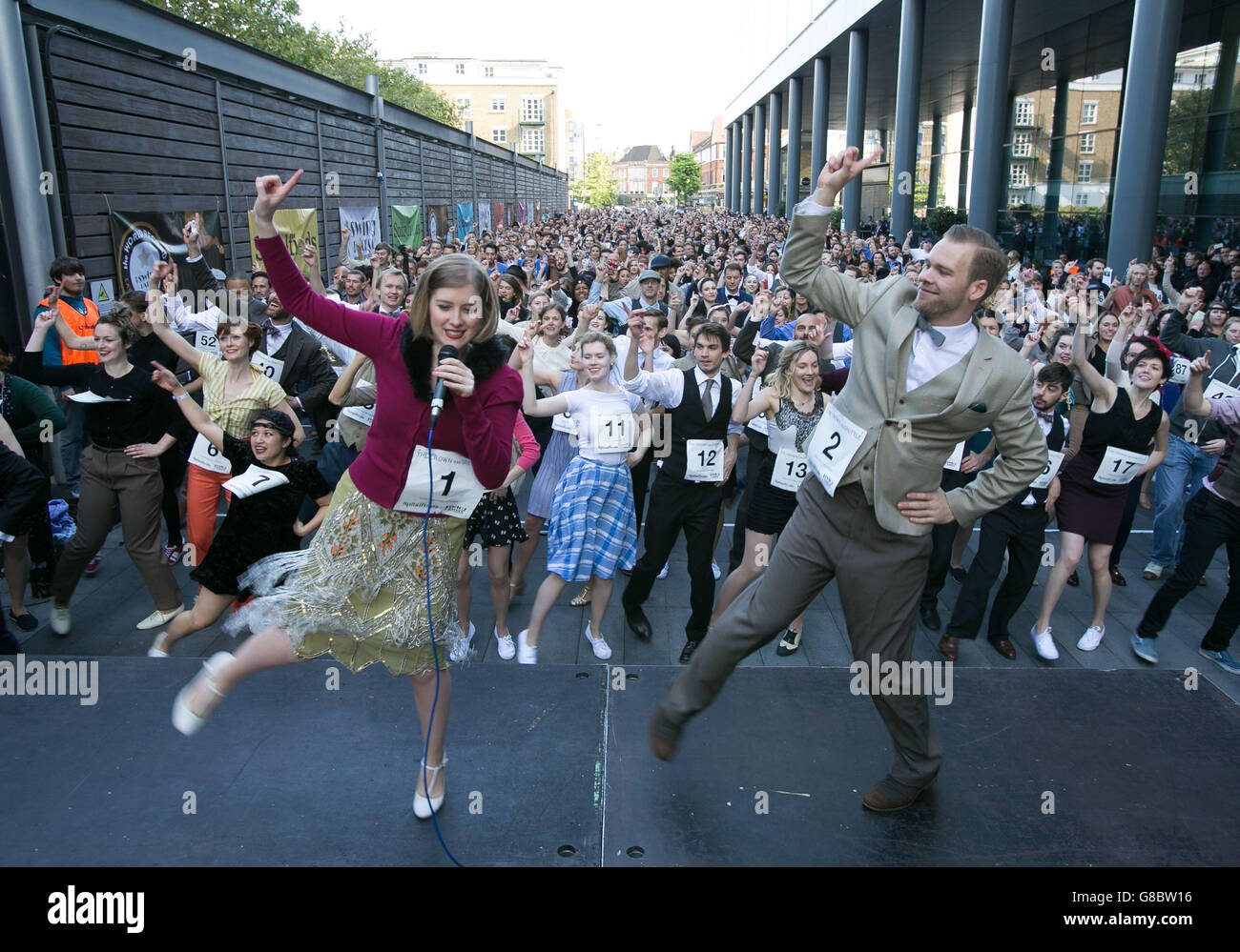 Guinness World Record attempt for Charleston dance Stock Photo