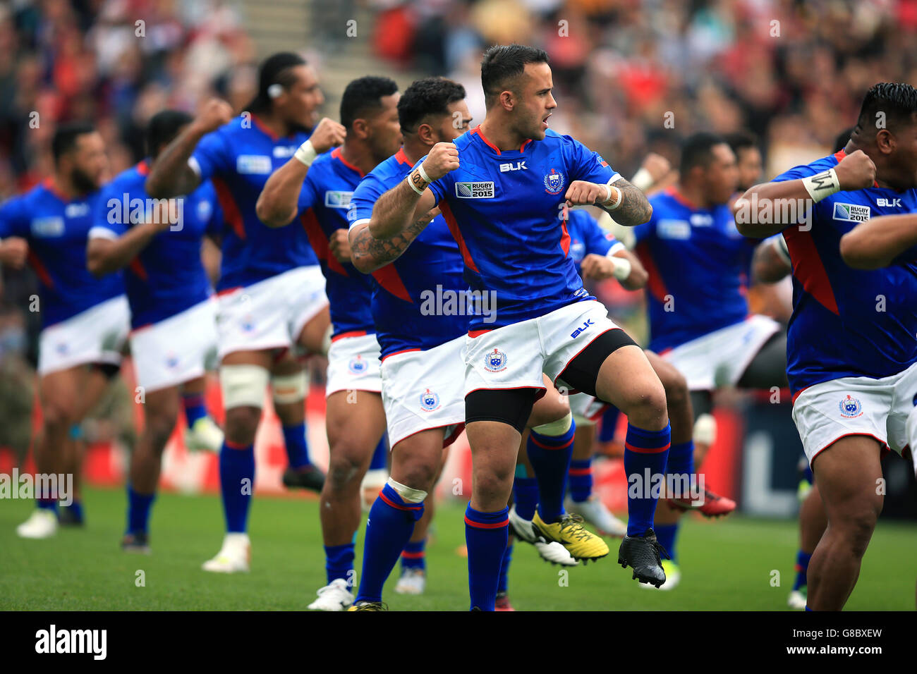 Rugby Union - Rugby World Cup 2015 - Pool B - Samoa v Japan - Stadium:MK Stock Photo