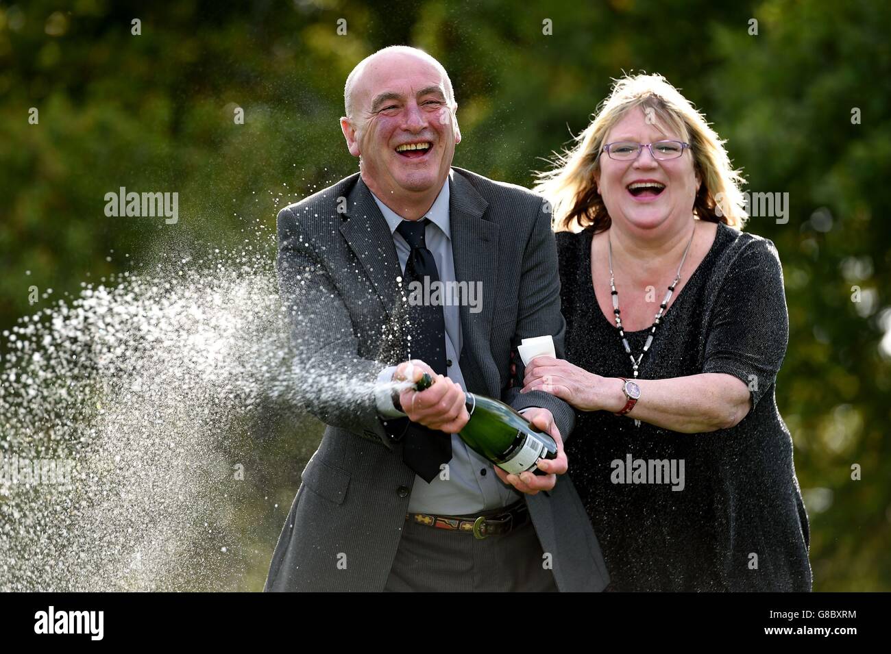 Double Euromillions Win Stock Photo Alamy