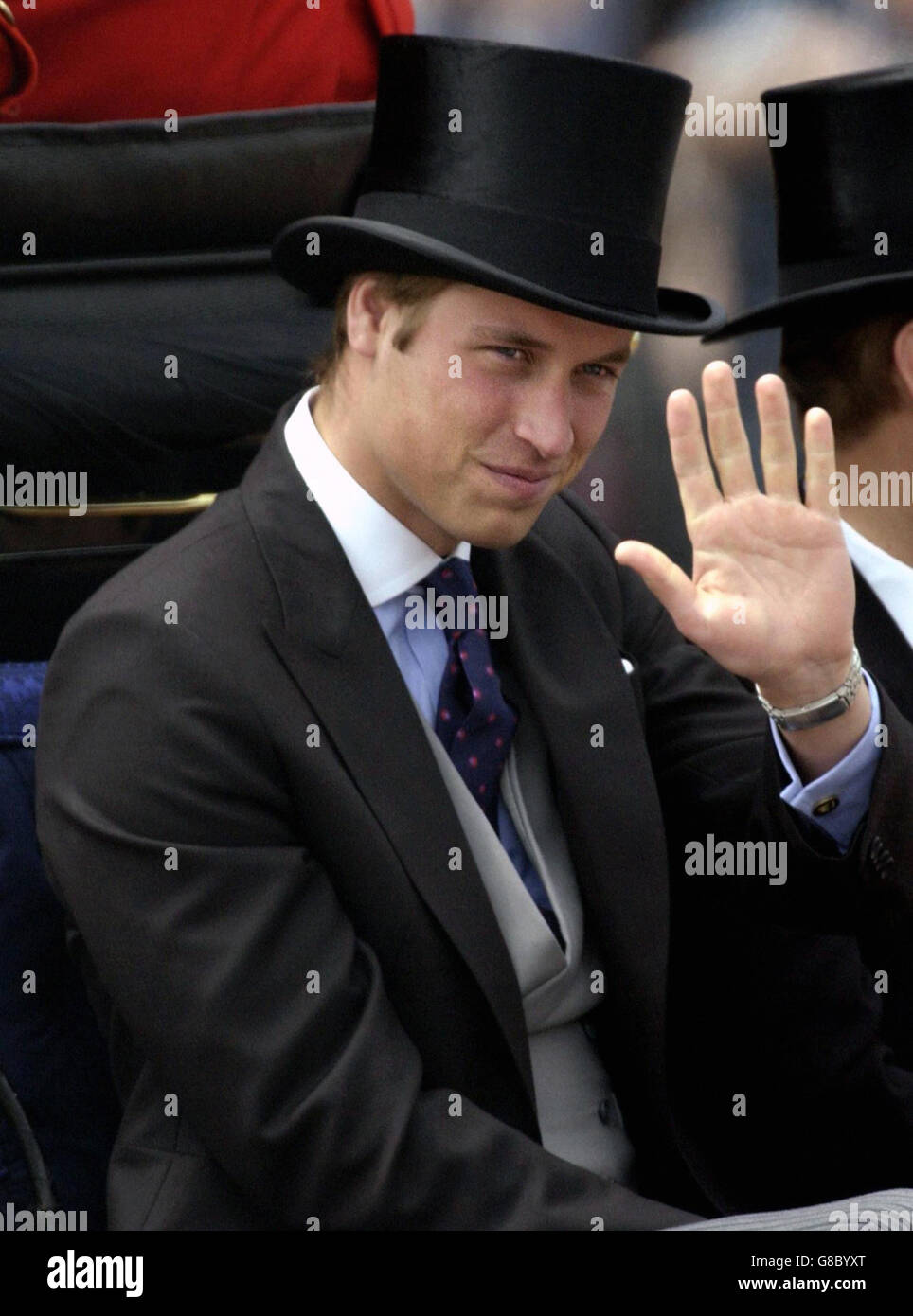 Prince William arrives for the Trooping The Colour Ceremony Stock Photo