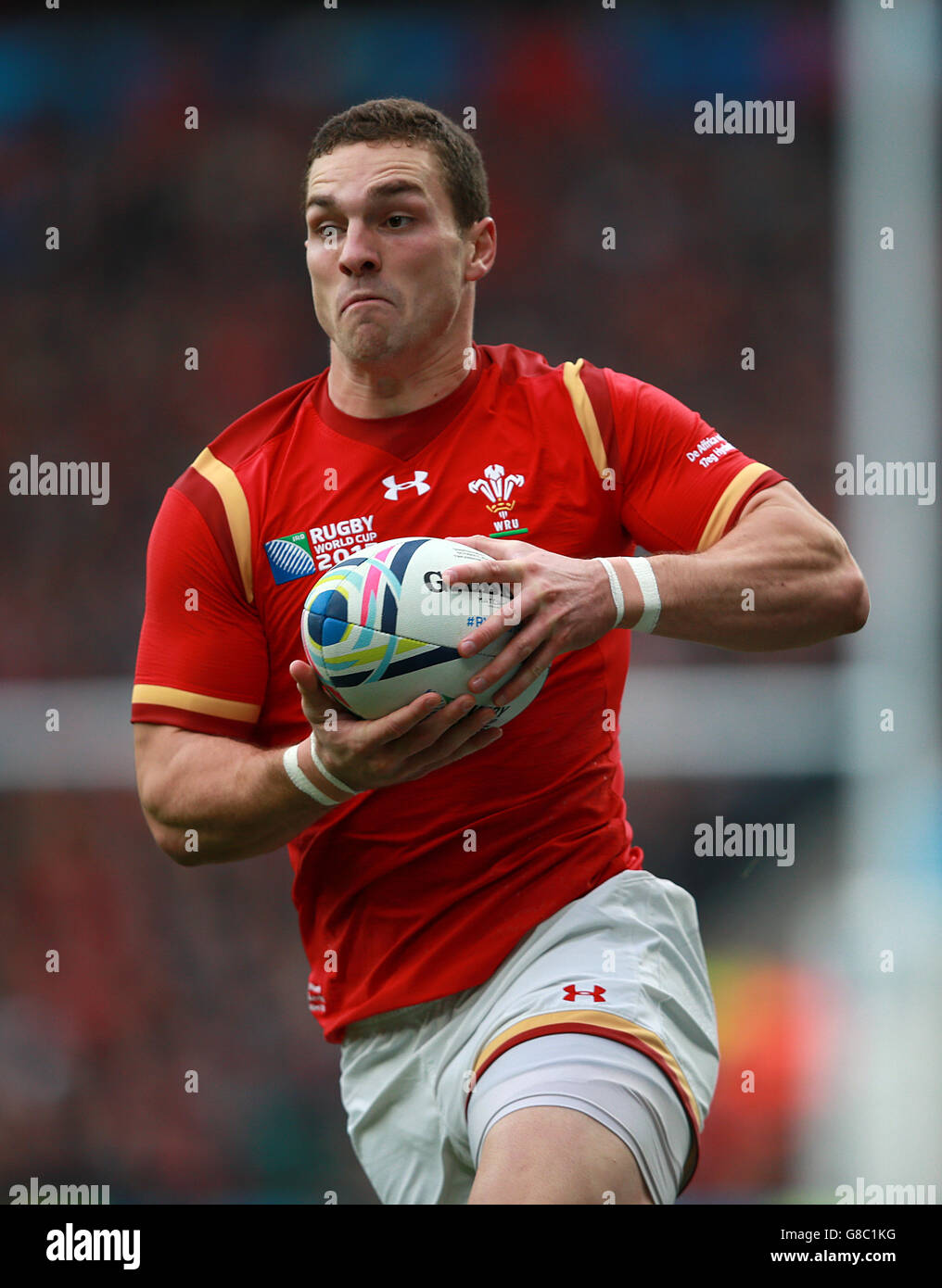 Wales' George North during the Rugby World Cup game at Twickenham ...