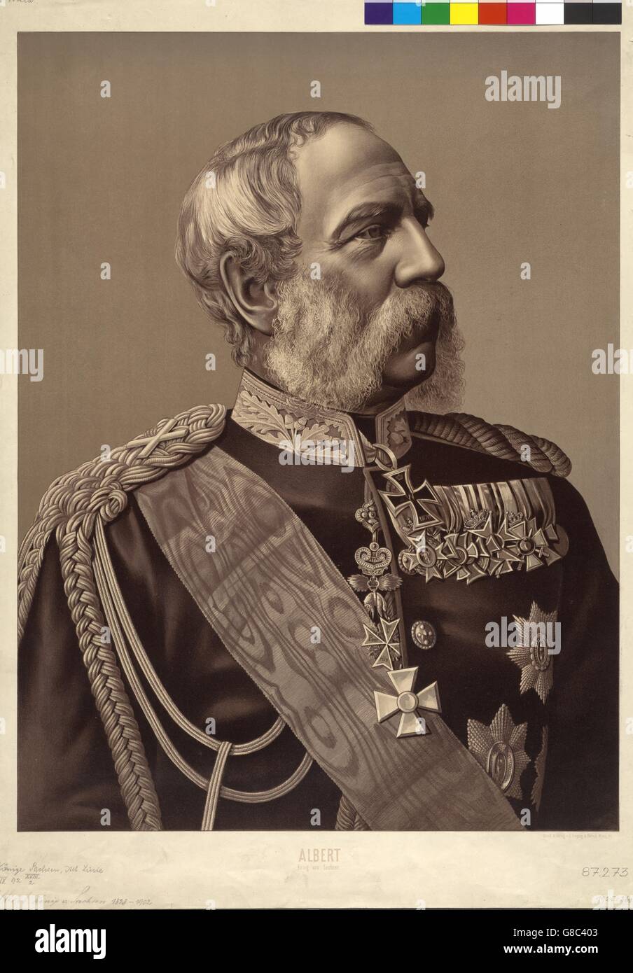 Albert König von Sachsen Stock Photo