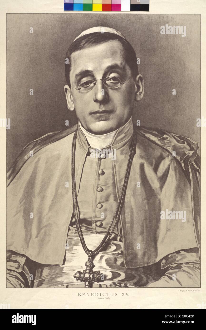 Benedikt XV., papa Stock Photo
