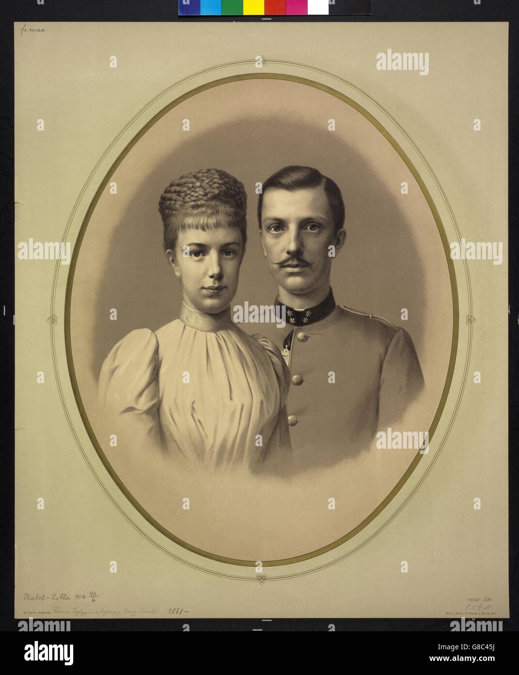 Marie Valerie, Erzherzogin von Österreich und Franz Salvator, Erzherzog von Österreich-Toskana Stock Photo