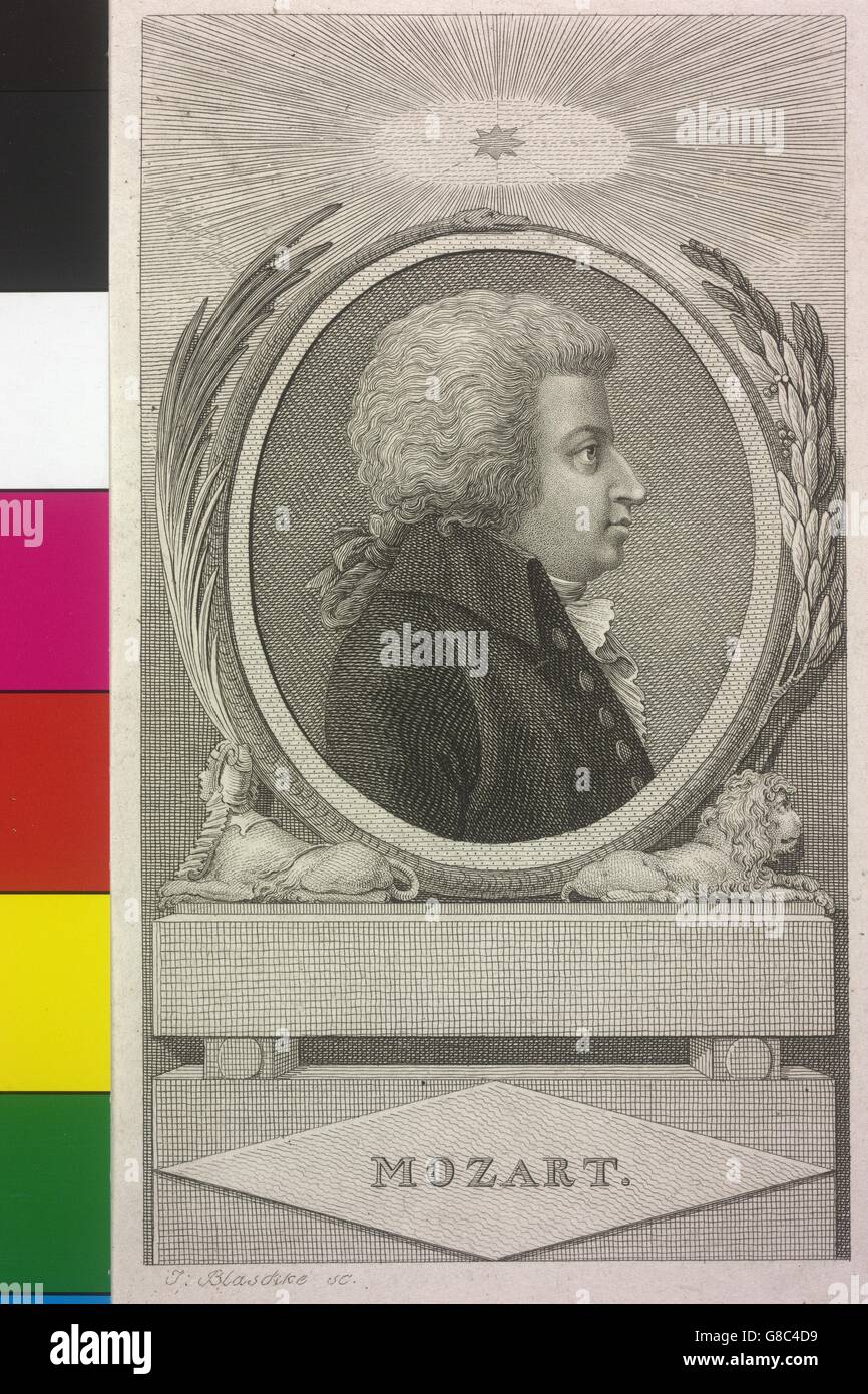 Mozart, Wolfgang Amadeus Stock Photo