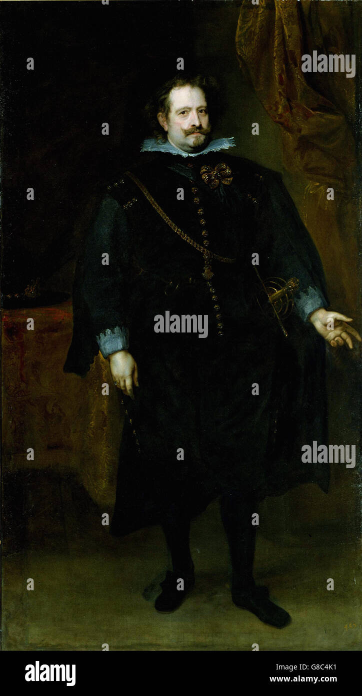 Anthony van Dyck - Diego Felipe de Guzmán, Marquis of Leganés Stock Photo
