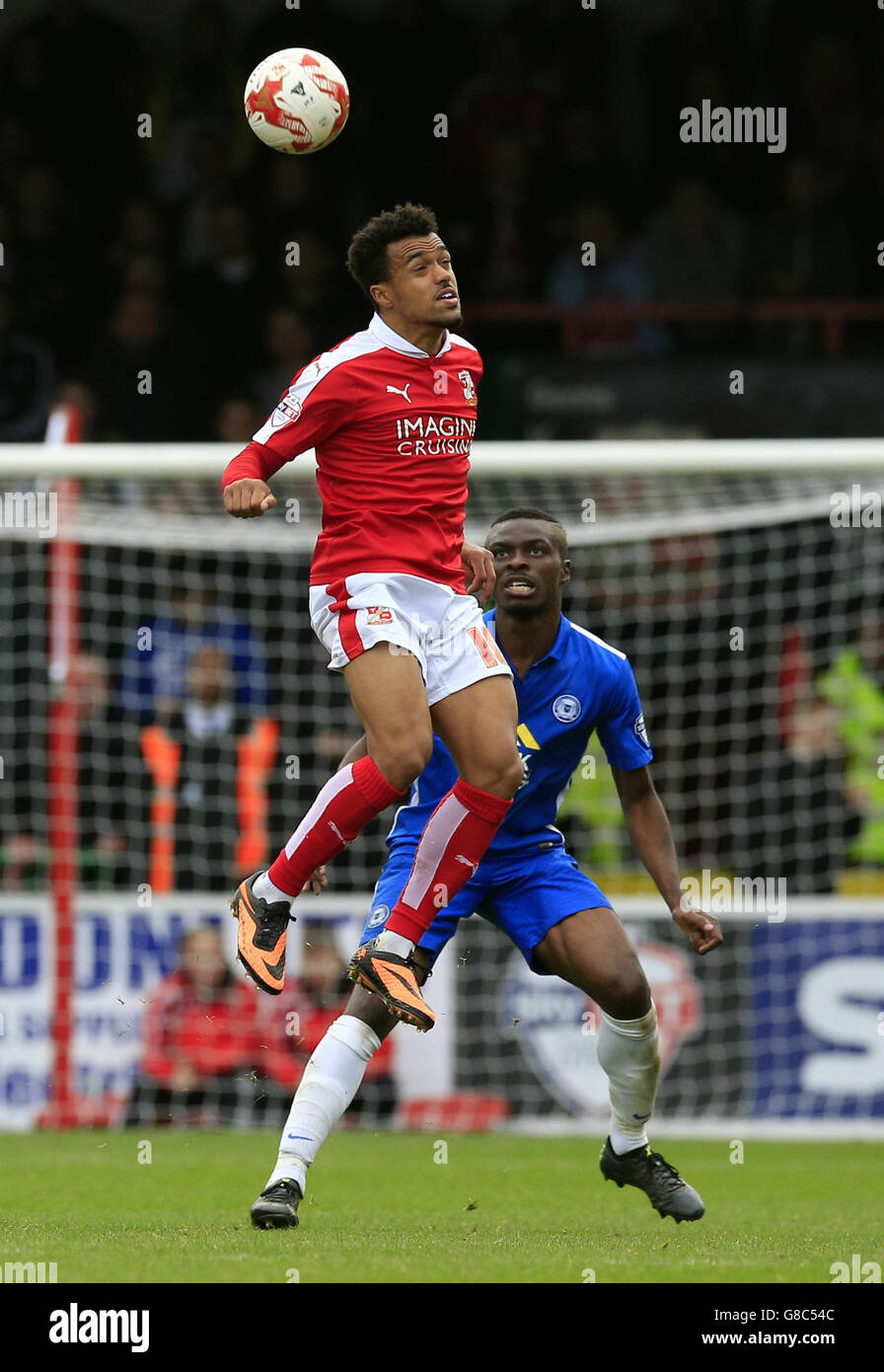 Soccer - Sky Bet League One - Swindon Town v Peterborough United - County Ground Stock Photo