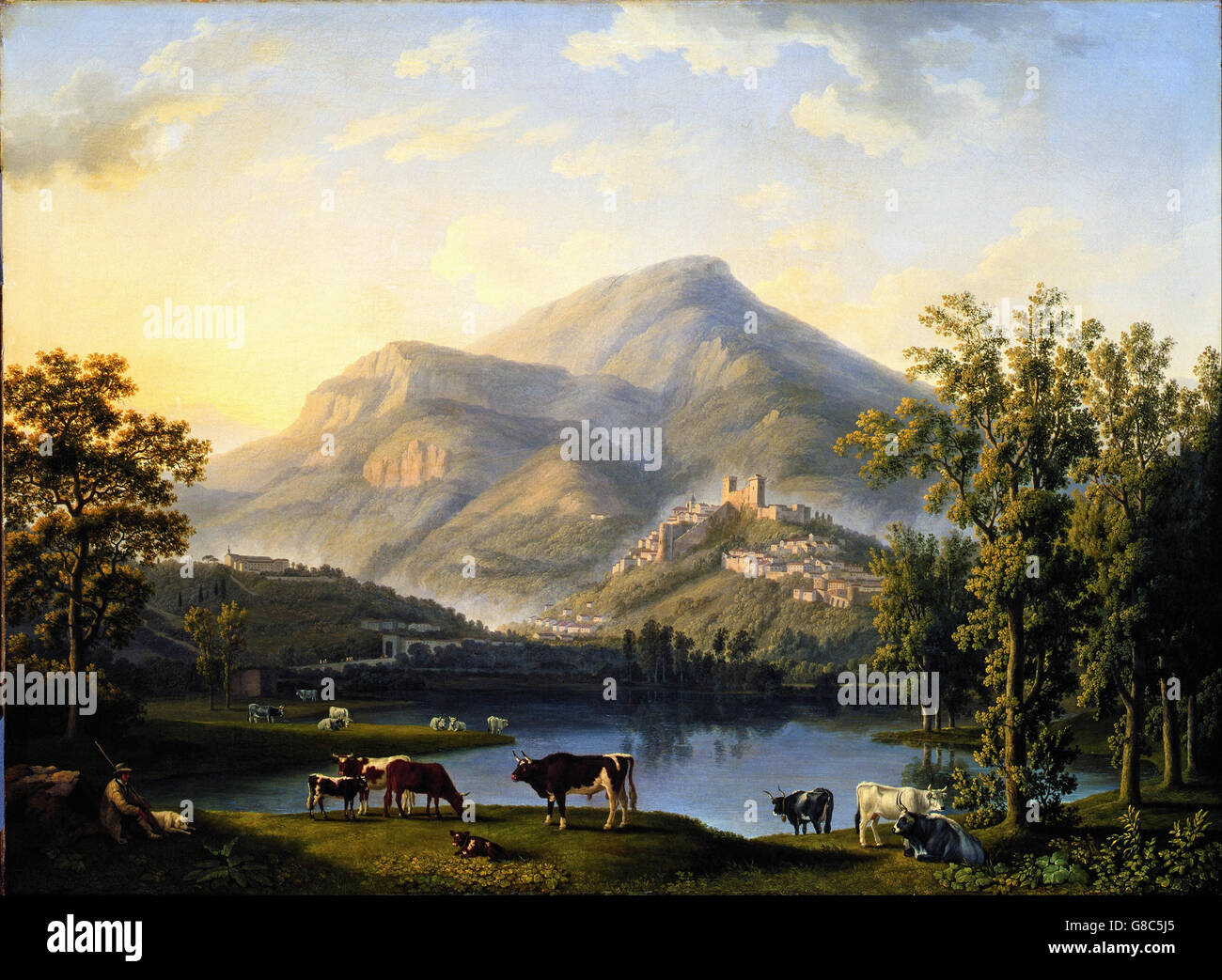 Jakob Philipp Hackert - Veduta d’Itri (Landscape with a View of Itri) Stock Photo