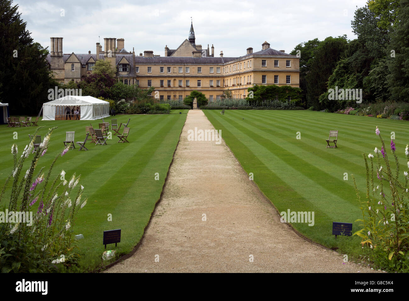 Trinity College seen from Parks Road, Oxford, UK Stock Photo