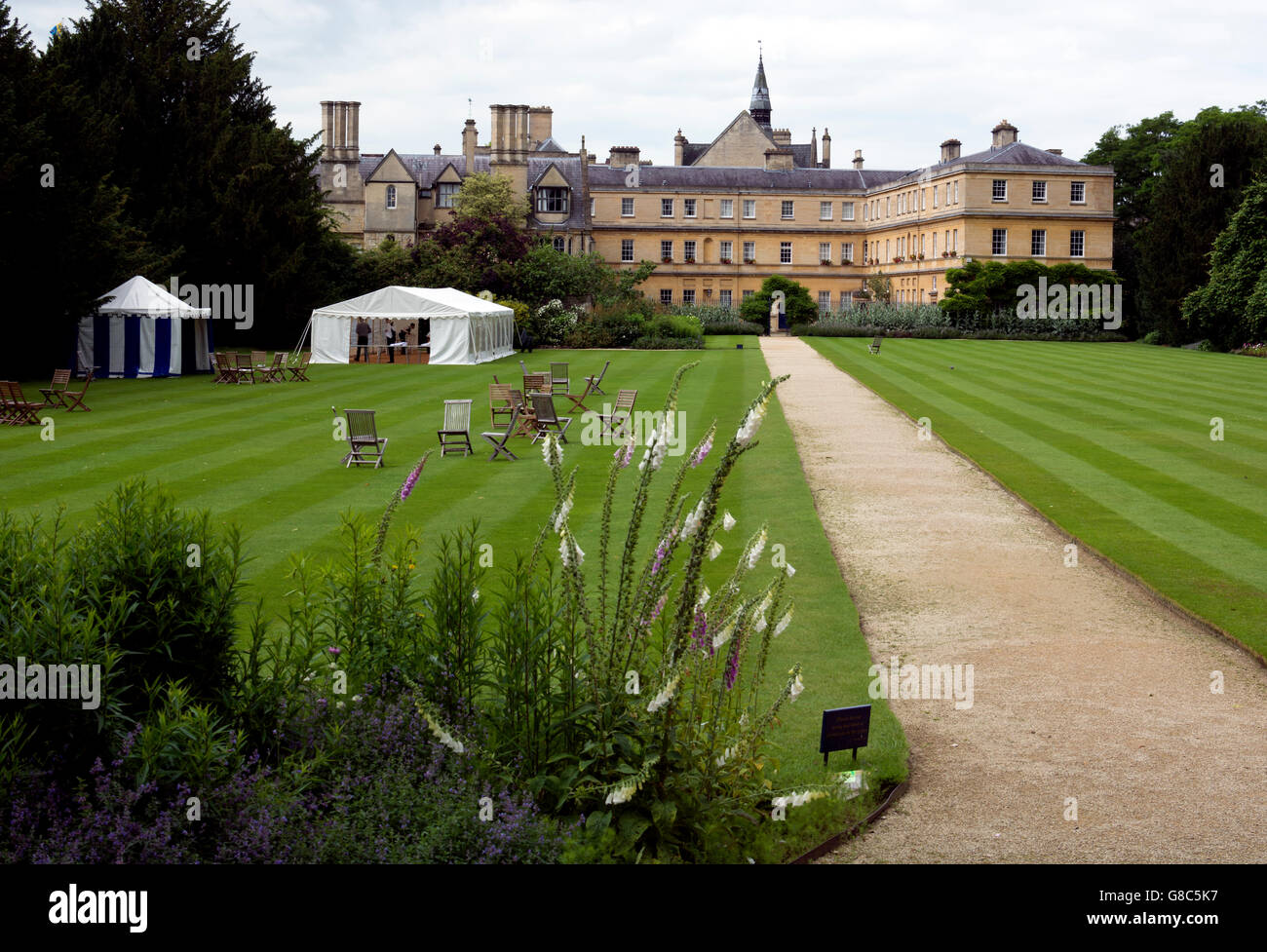 Trinity College seen from Parks Road, Oxford, UK Stock Photo