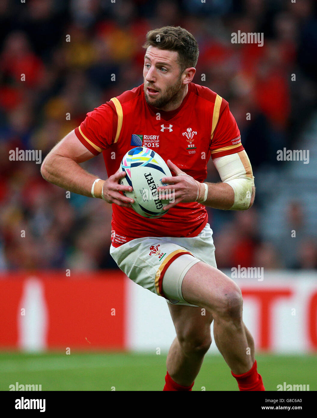 Rugby Union - Rugby World Cup 2015 - Pool A - Australia v Wales - Twickenham Stadium. Wales' Alex Cuthbert Stock Photo