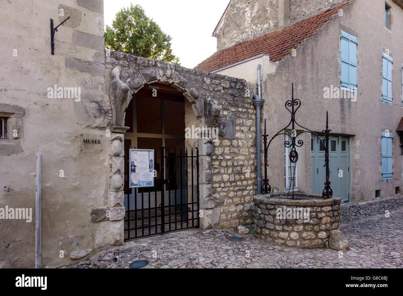 Museum in the village of Charroux, Allier, Auvergne (Charroux is classed as one of the most beautiful villages in France) Stock Photo