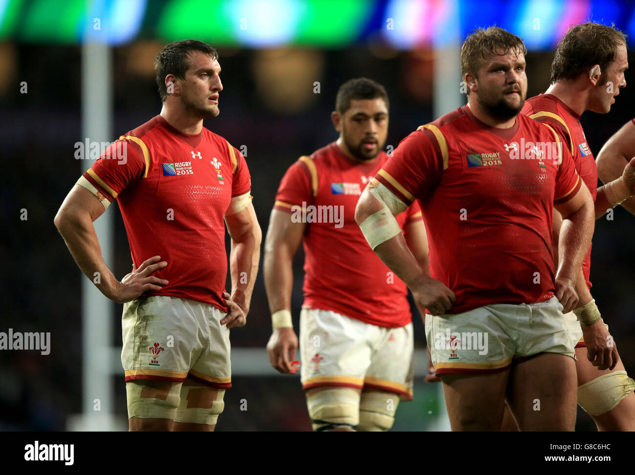 Welsh Rugby Captain Sam Wales captain Sam Warburton (left) and Tomas Francis (right) dejected ...