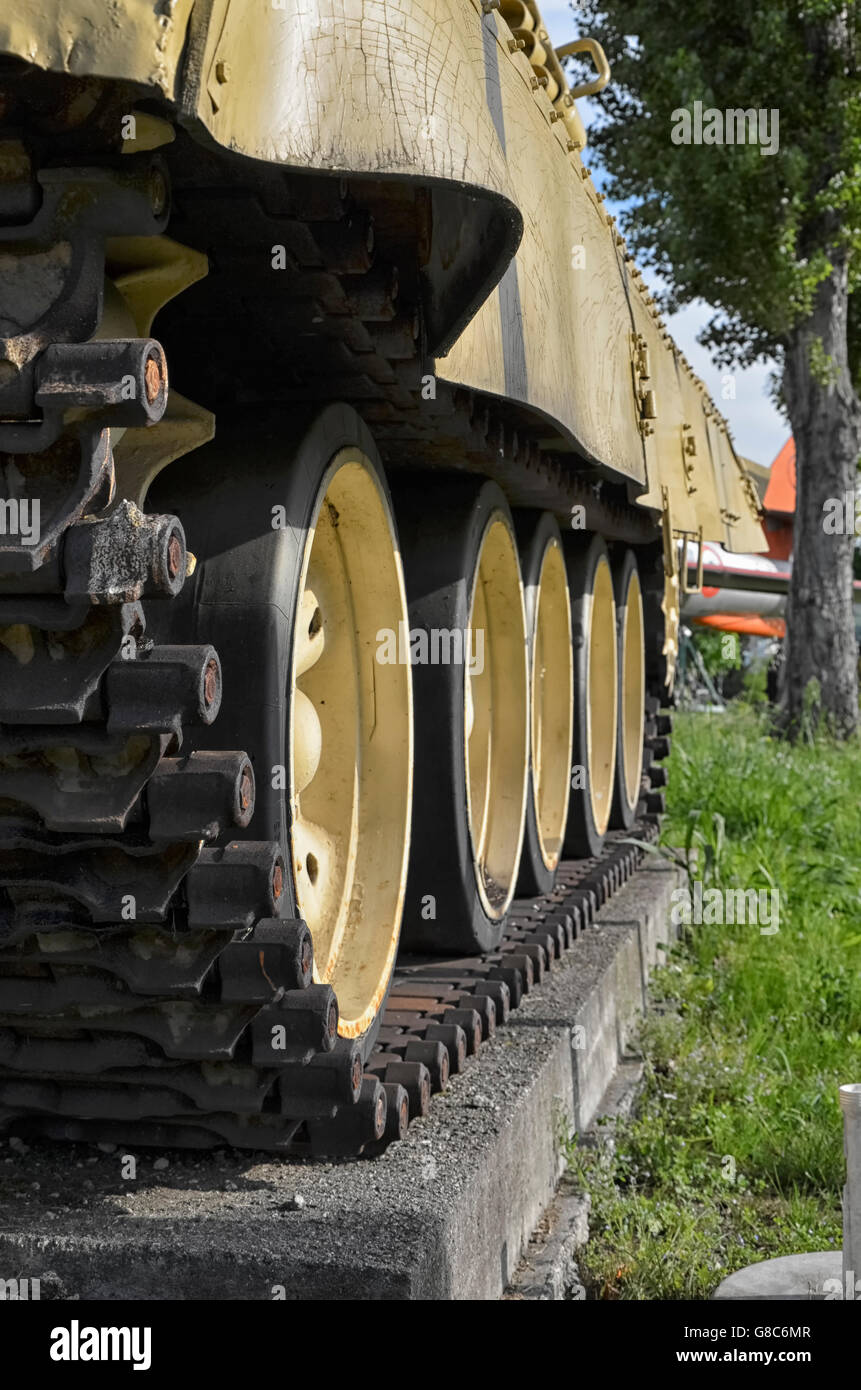 Tank tracks hires stock photography and images Alamy