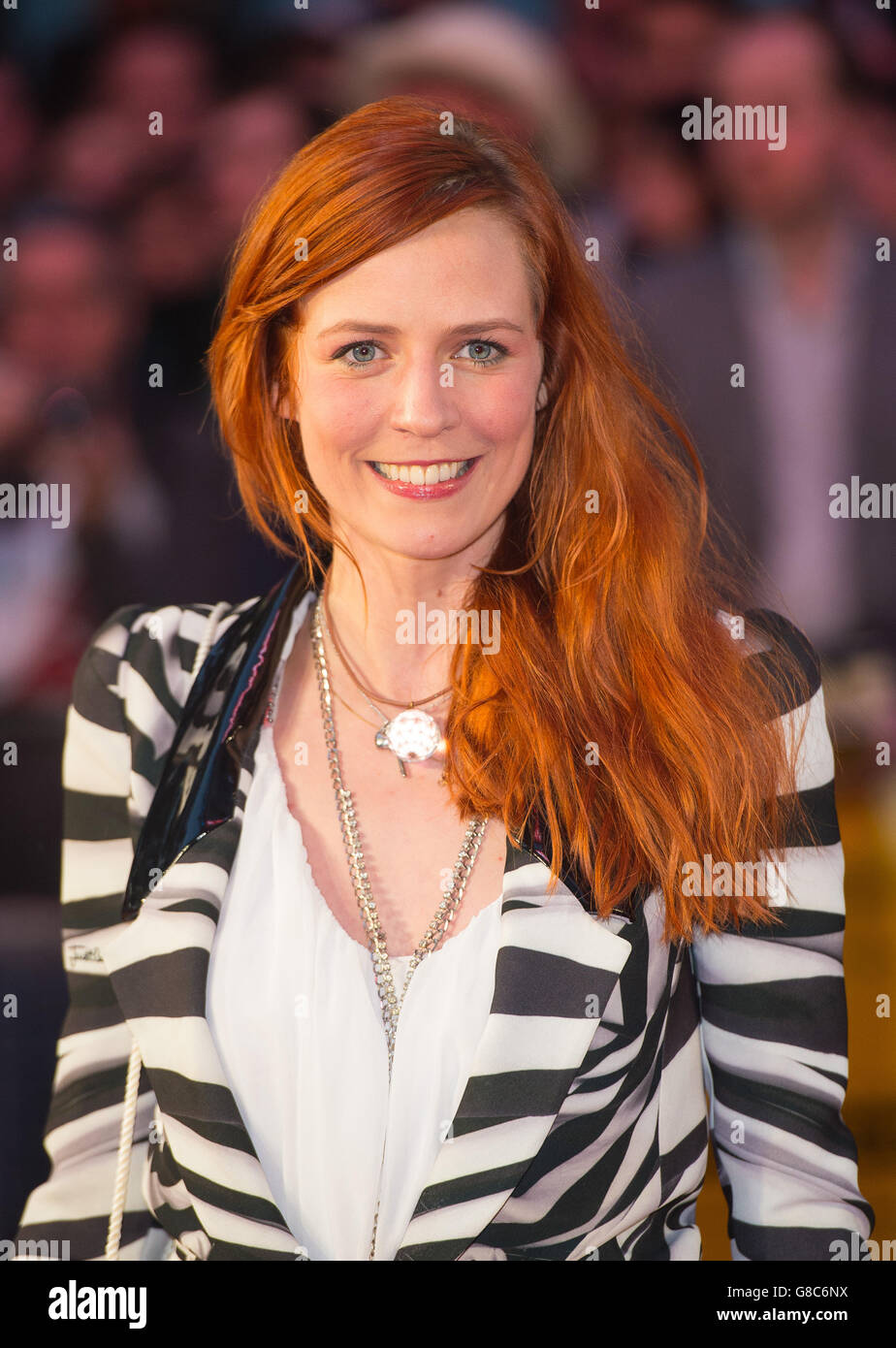 Kari Kleiv attending the premiere of The Program during the 59th BFI London Film Festival at the Odeon Cinema, Leicester Square, London. Stock Photo