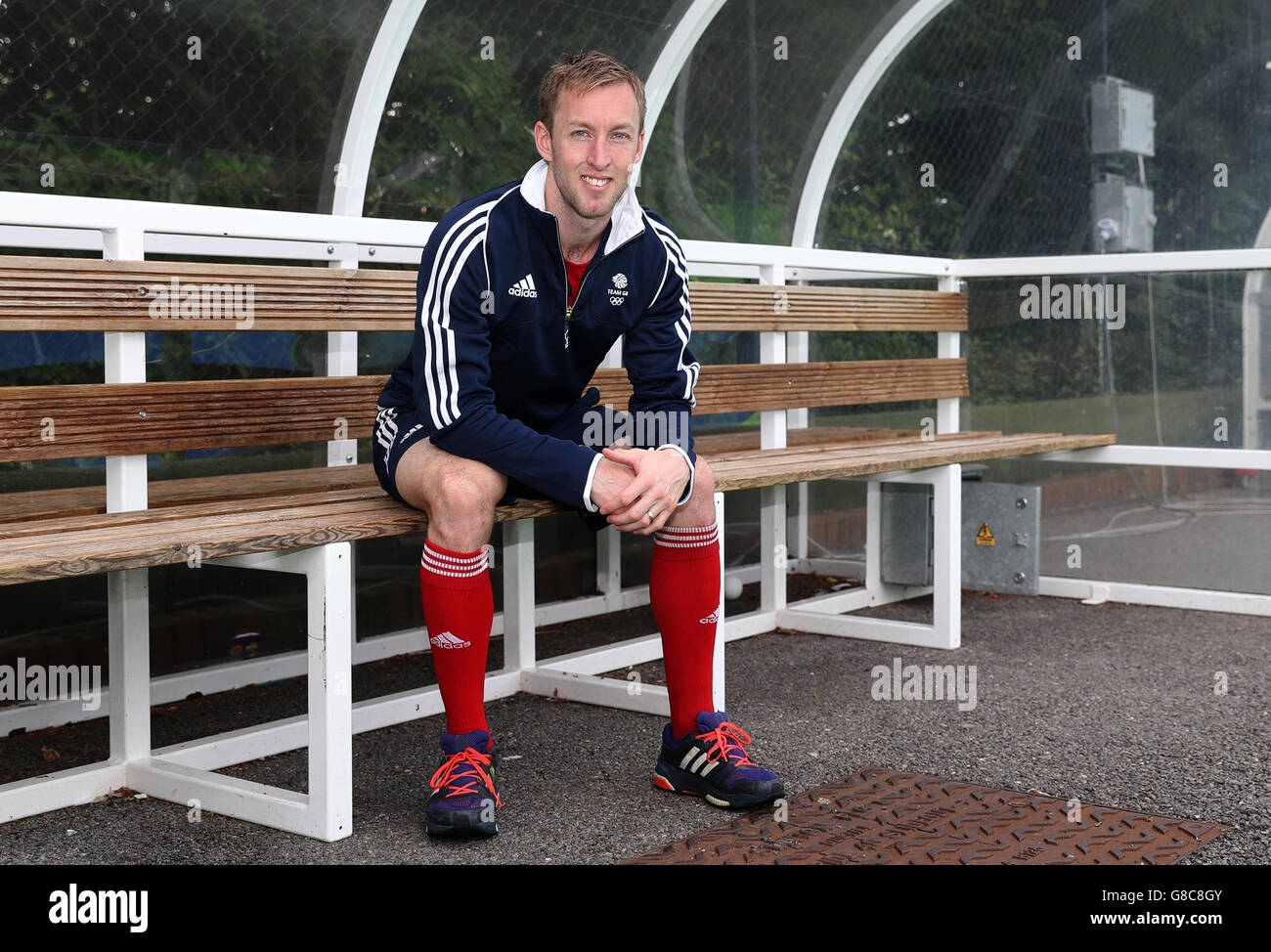 Great Britain's Barry Middleton during the team announcement at Bisham Abbey National sports Centre. Stock Photo