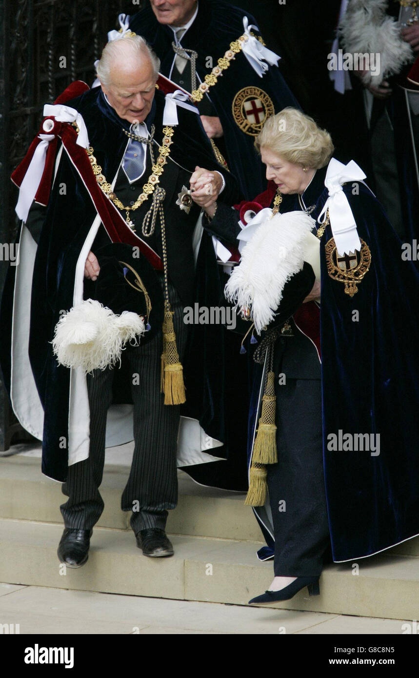Order of the Garter Ceremony - Windsor Stock Photo - Alamy