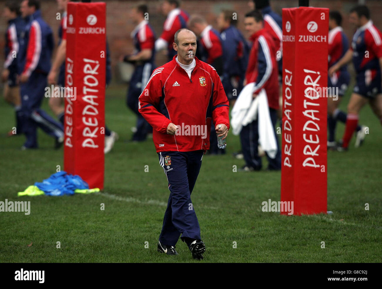 Rugby Union - British & Irish Lions - Training Session - Christ College. British and Irish Lions' coach Sir Clive Woodward. Stock Photo