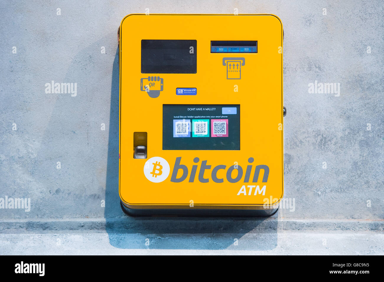 General View Of A Bitcoin Atm Press Association Photo Picture Date Stock Photo Alamy