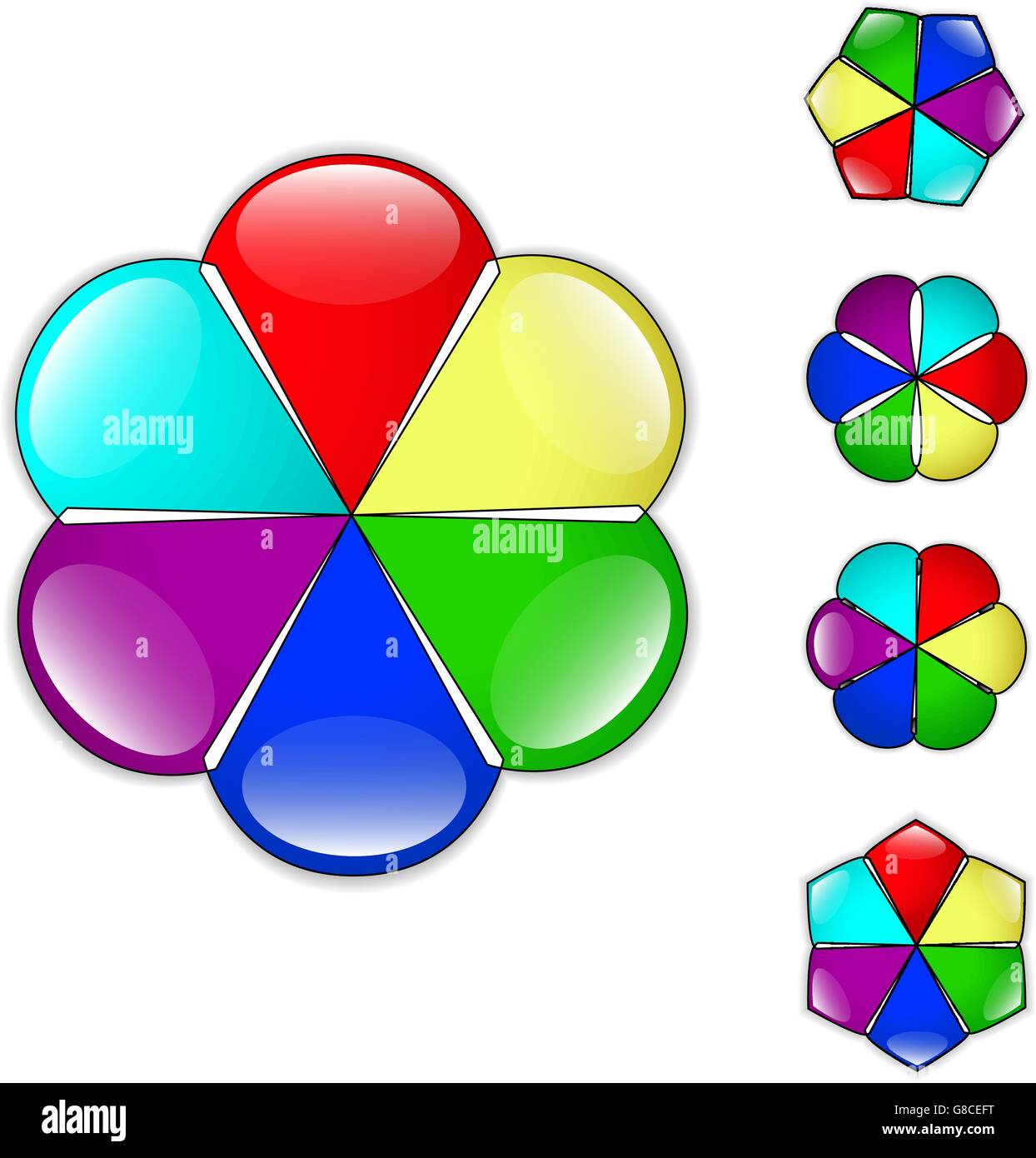 colorful flower background. illustration vector Stock Vector Image ...