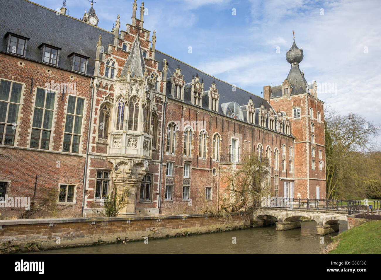 Castle Arenberg, now university of Leuven in Belgium Stock Photo