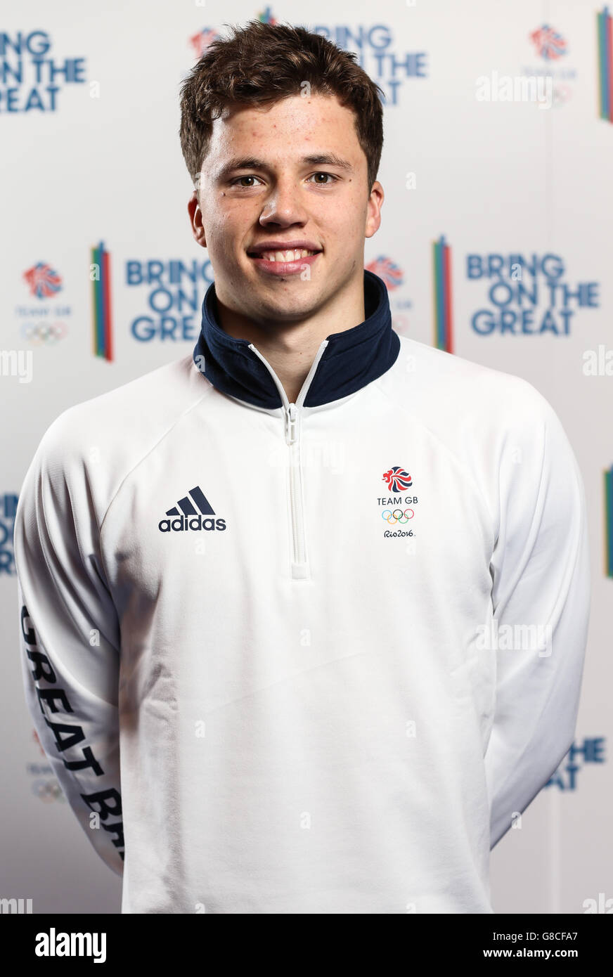 Team GB Diver Freddie Woodward During The Kitting Out Session At The 