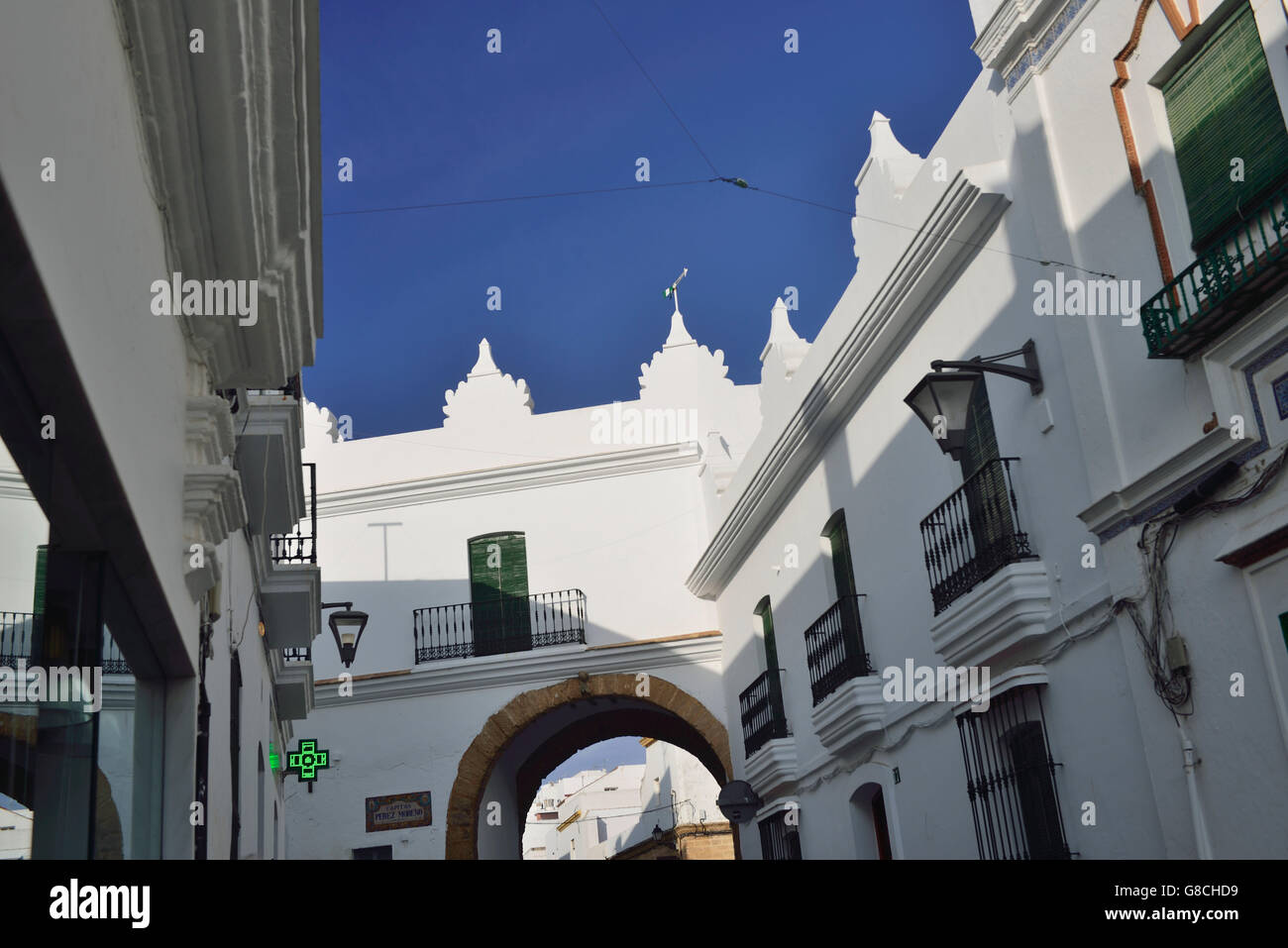 Premium Photo  Panoramic view of the town of conil de la frontera from the  torre de guzman cadiz andalusia