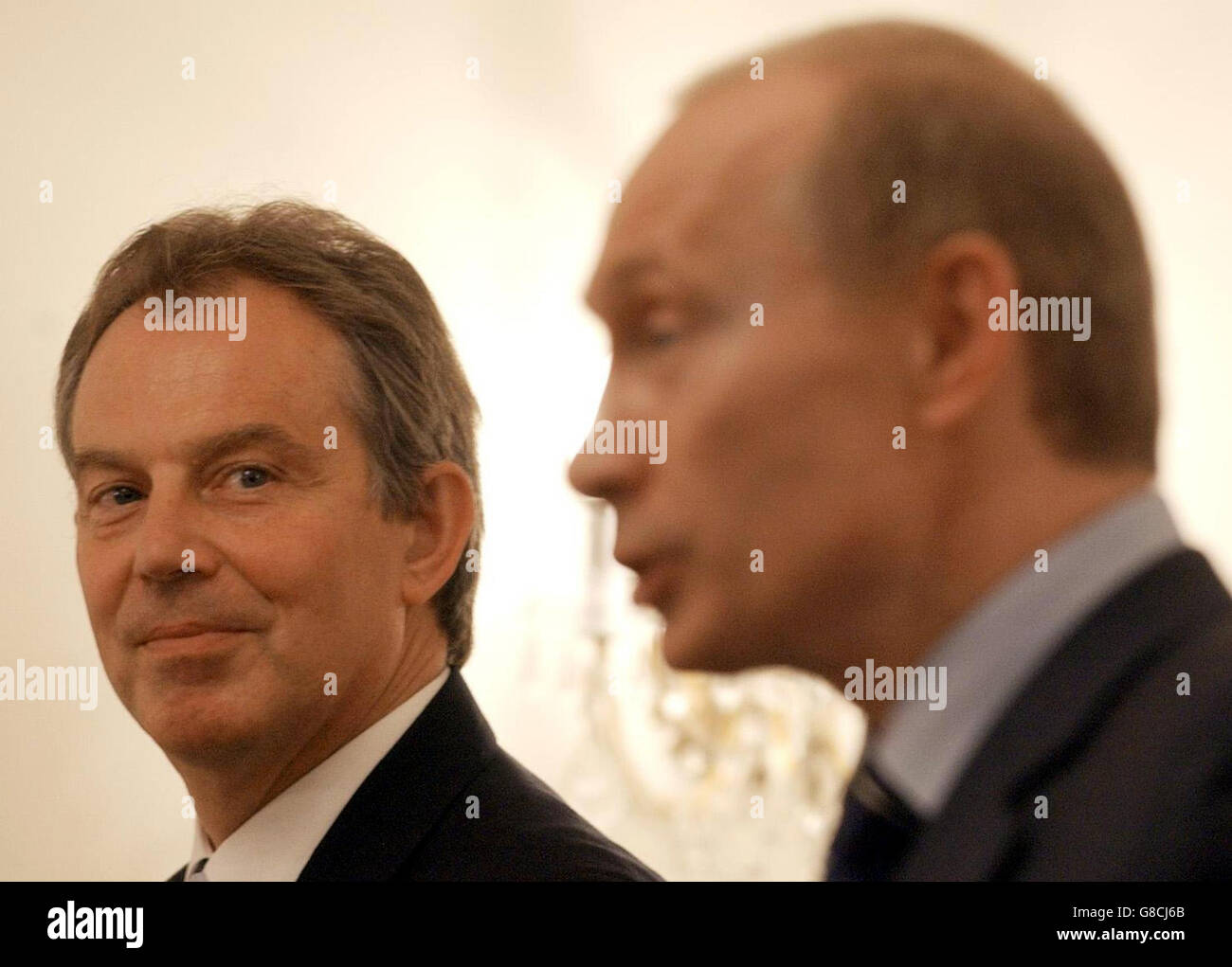 Tony Blair - Russia Visit Stock Photo