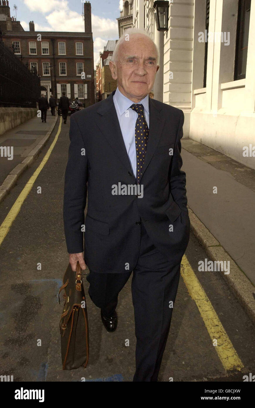 Chairman of Celtic football club Brian Quinn. Mr Quinn, the former head of supervision at BCCI, gave evidence today in BCCI case. Stock Photo
