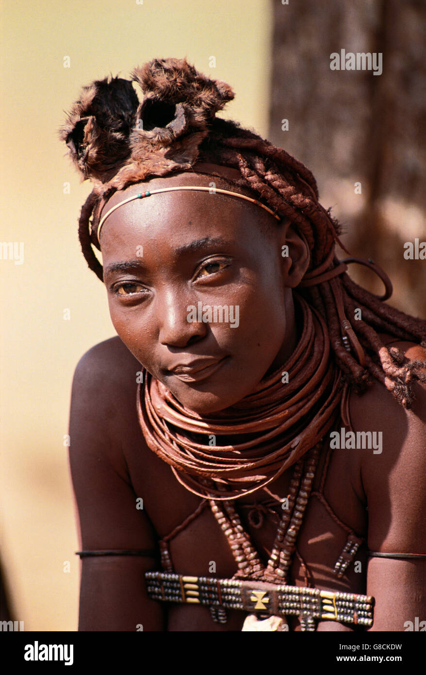 Himba woman, Namibia Stock Photo