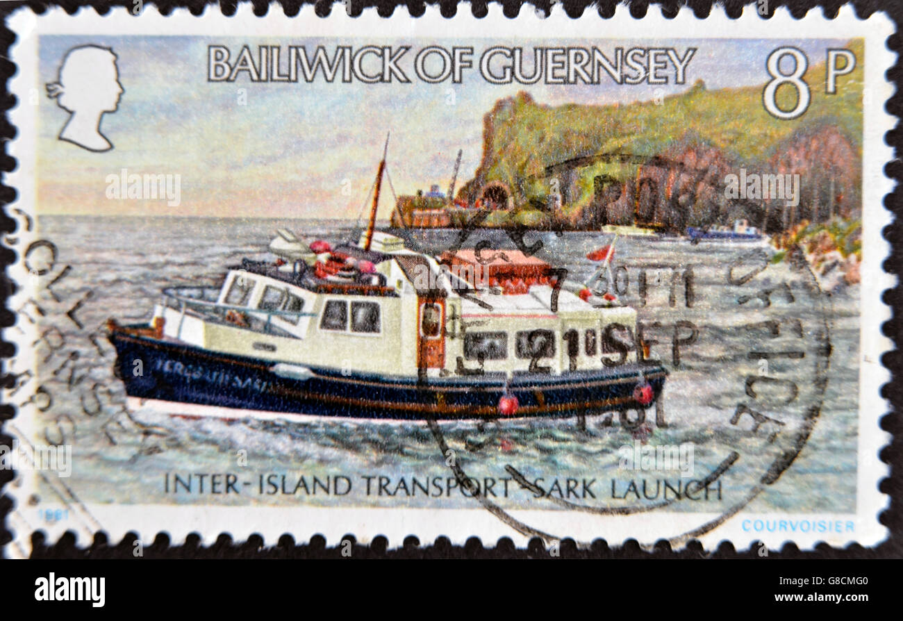 Guernsey Postage Stamp Stock Photos & Guernsey Postage Stamp Stock