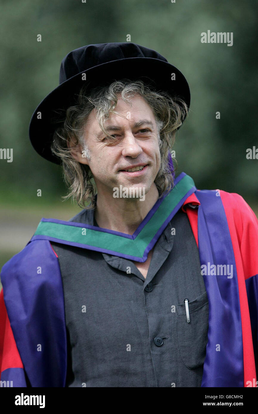 Dublin-born musician and humanitarian Bob Geldof at University College