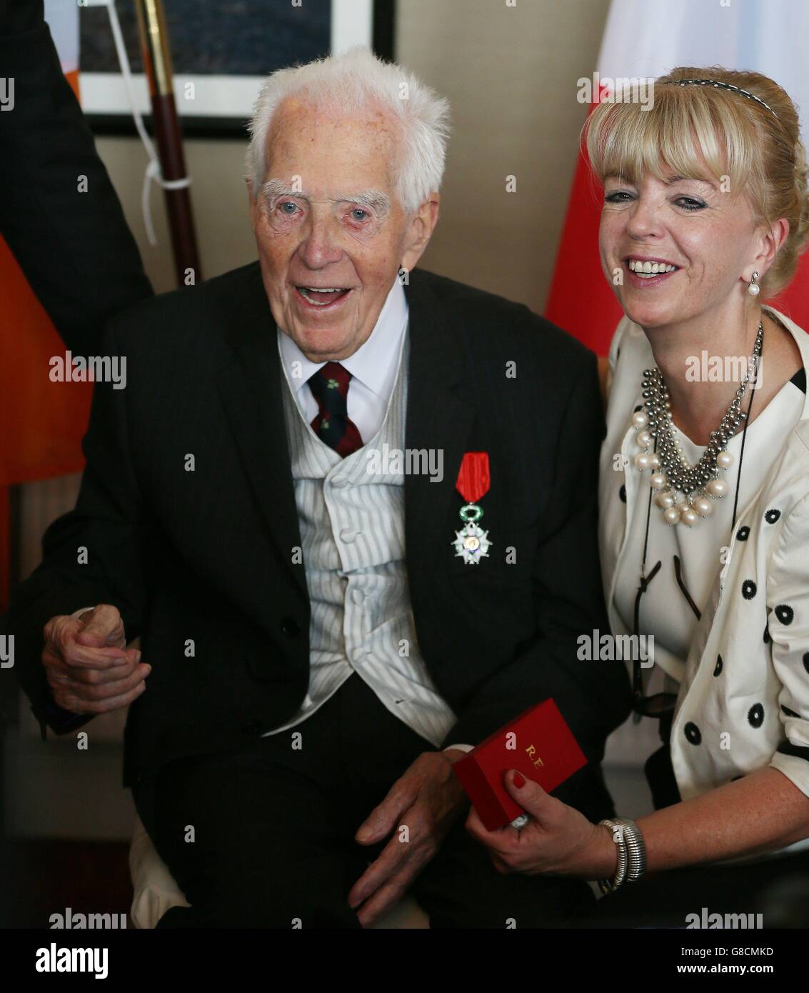 Francis Denvir receives Legion d'Honneur Stock Photo - Alamy