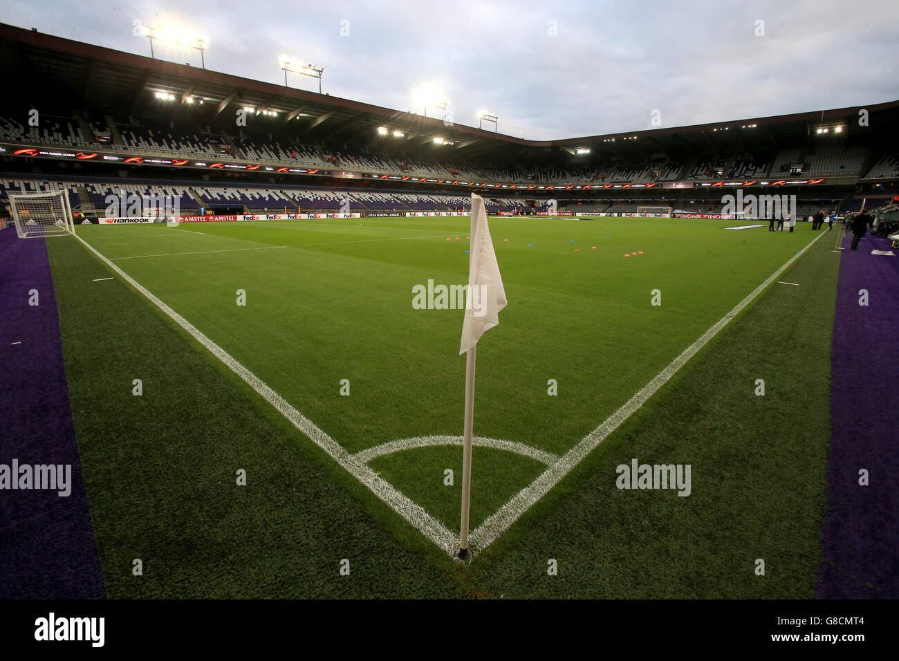 RSC Anderlecht home ground Constant Vanden Stock Stadium Stock Photo