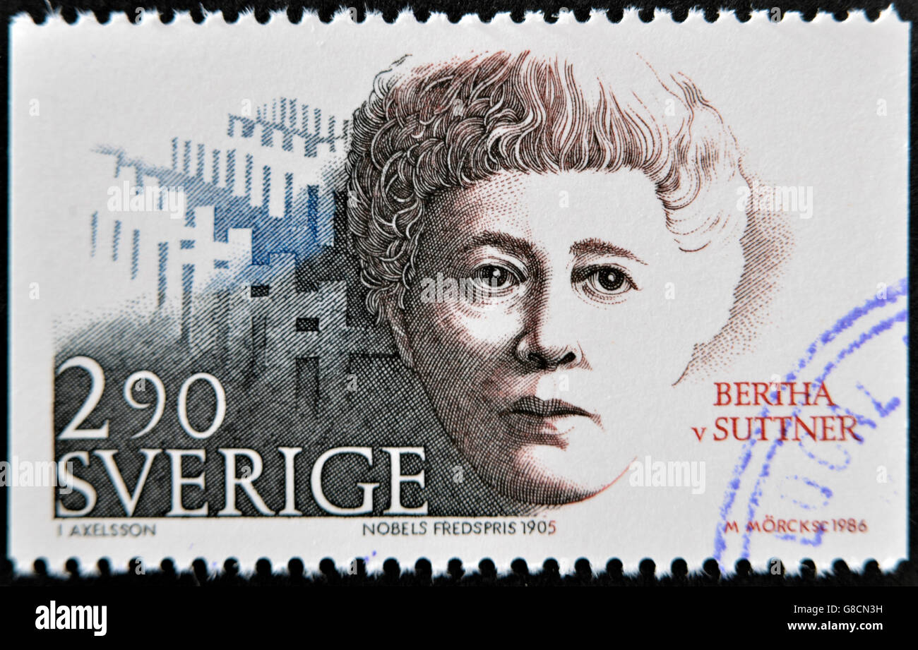 SWEDEN - CIRCA 1986: A stamp printed in Sweden dedicated to Nobel Peace