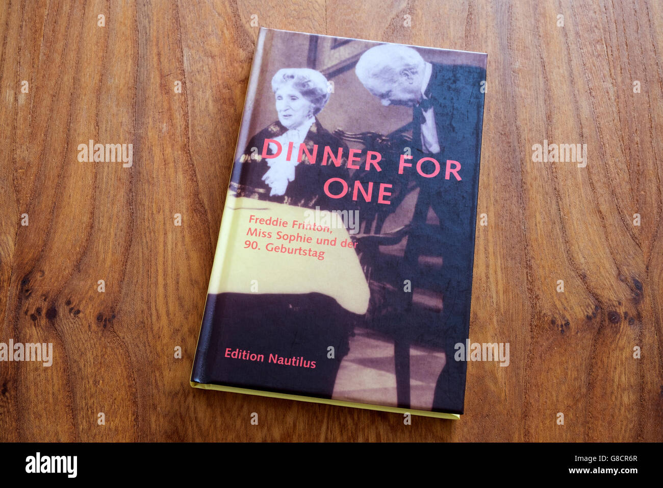 Dinner for one book Stock Photo - Alamy