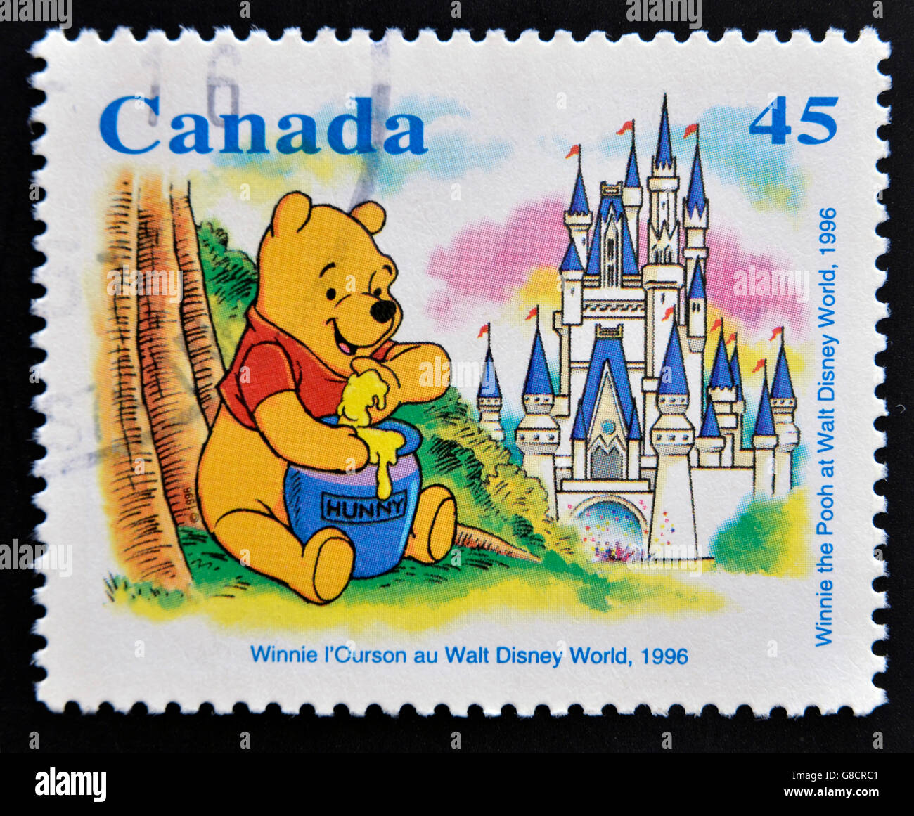 CANADA CIRCA 1996 stamp printed in Canada shows Winnie the Pooh at