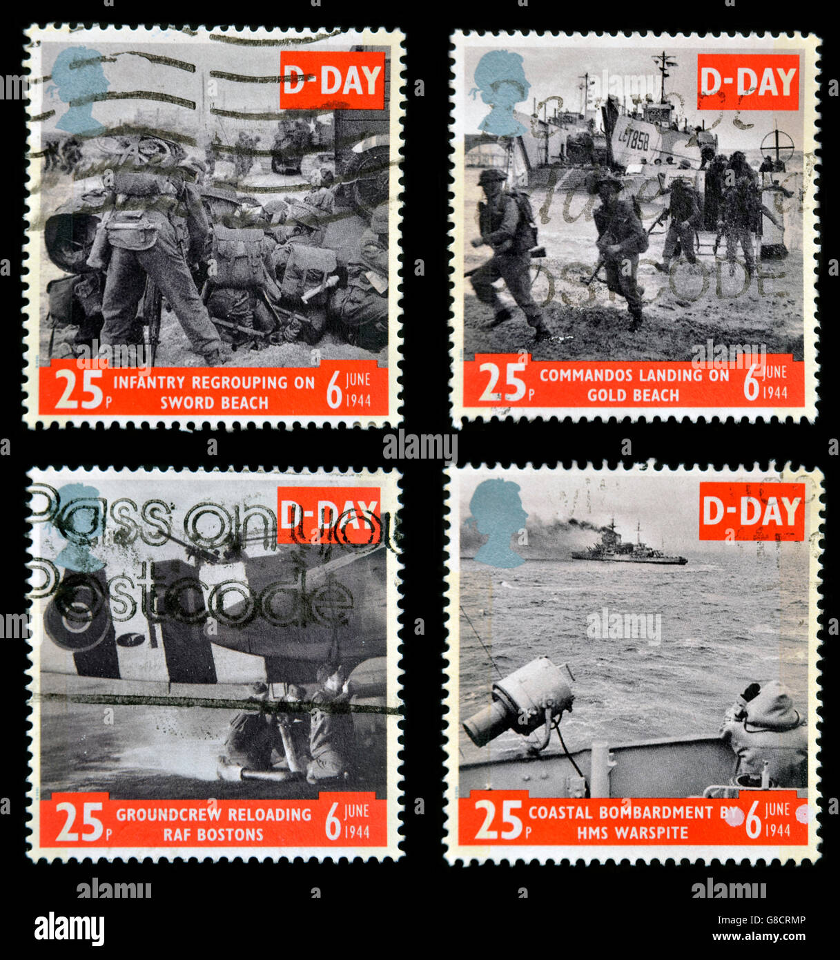 United kingdom circa 1994 collection stamps printed in great britain