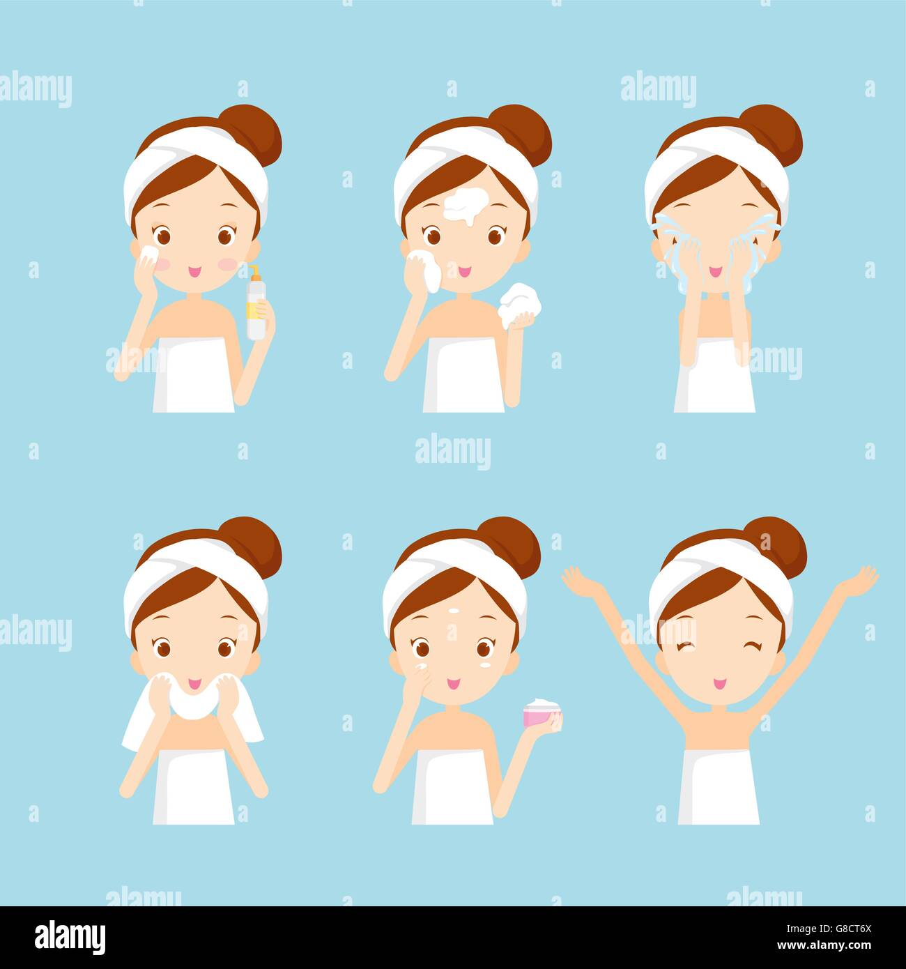 Washing Face Animation