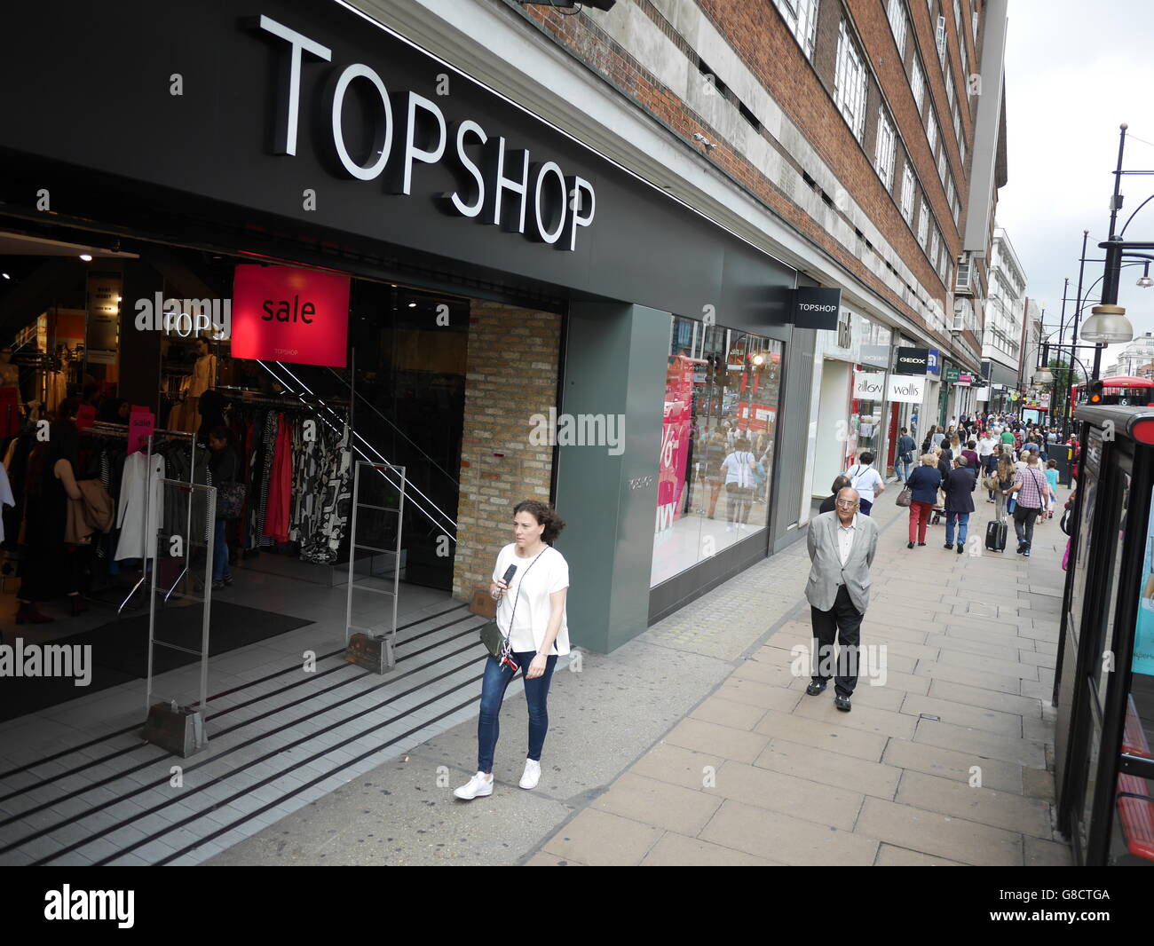 Topshop Retail shop Oxford Street London Stock Photo