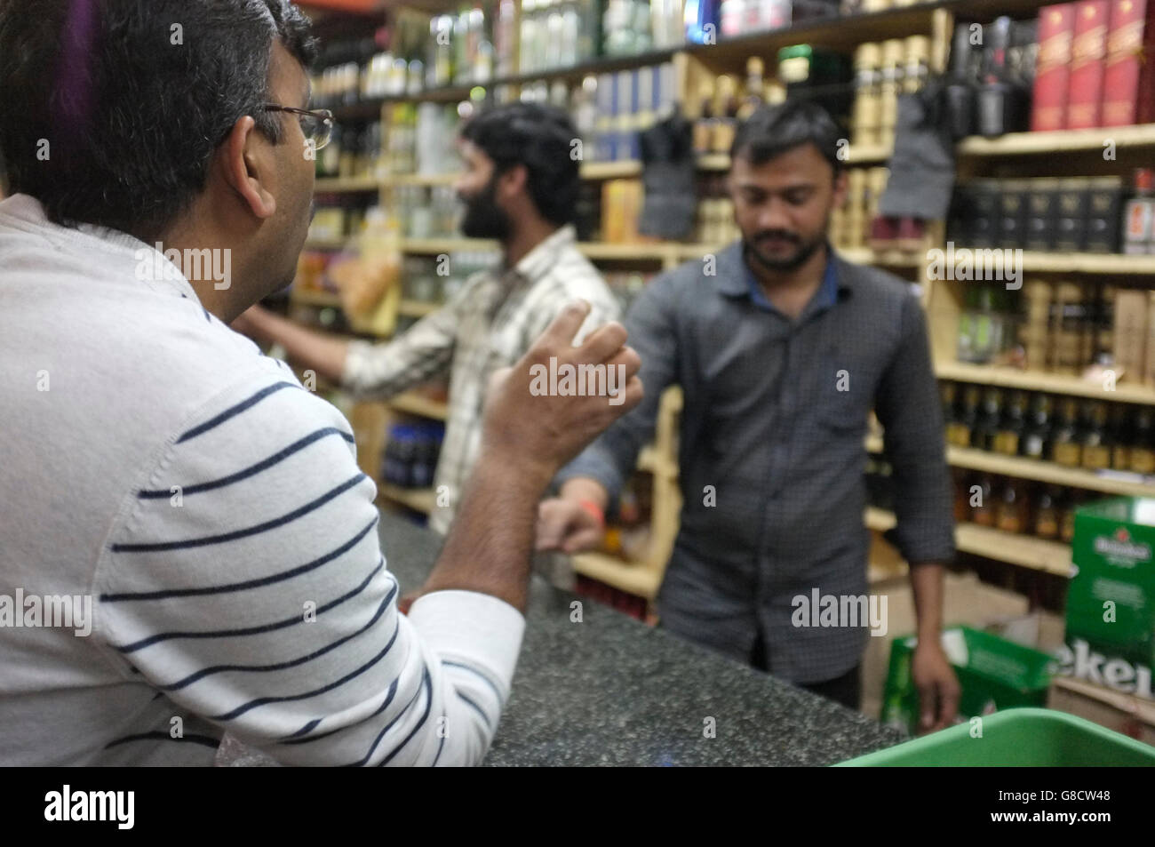 Indian liquor shop hires stock photography and images Alamy