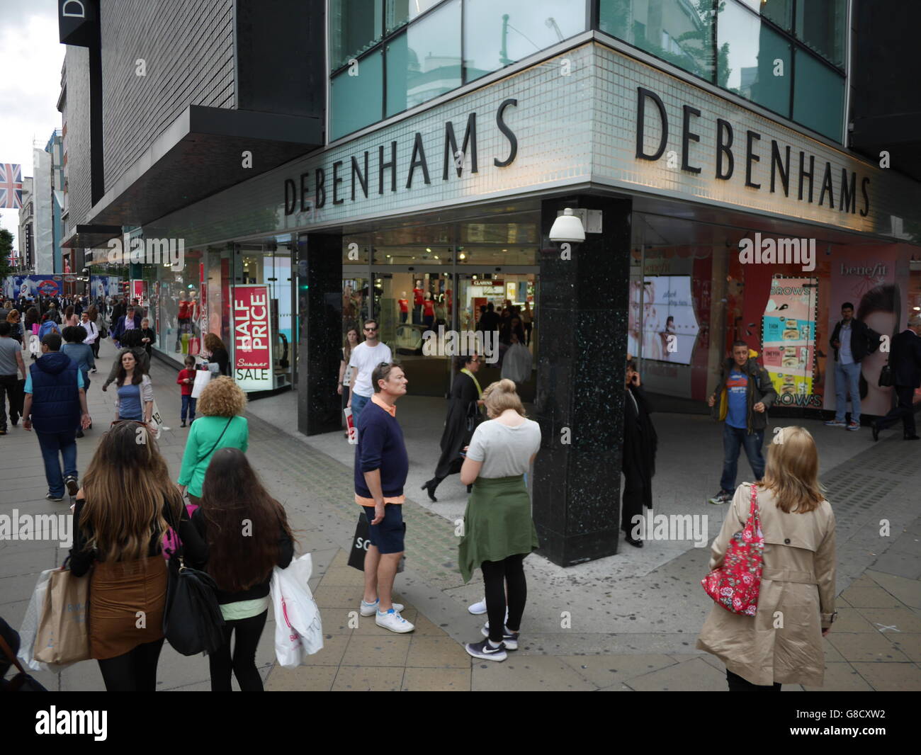 Debenhams Retail shop Oxford Street London Stock Photo