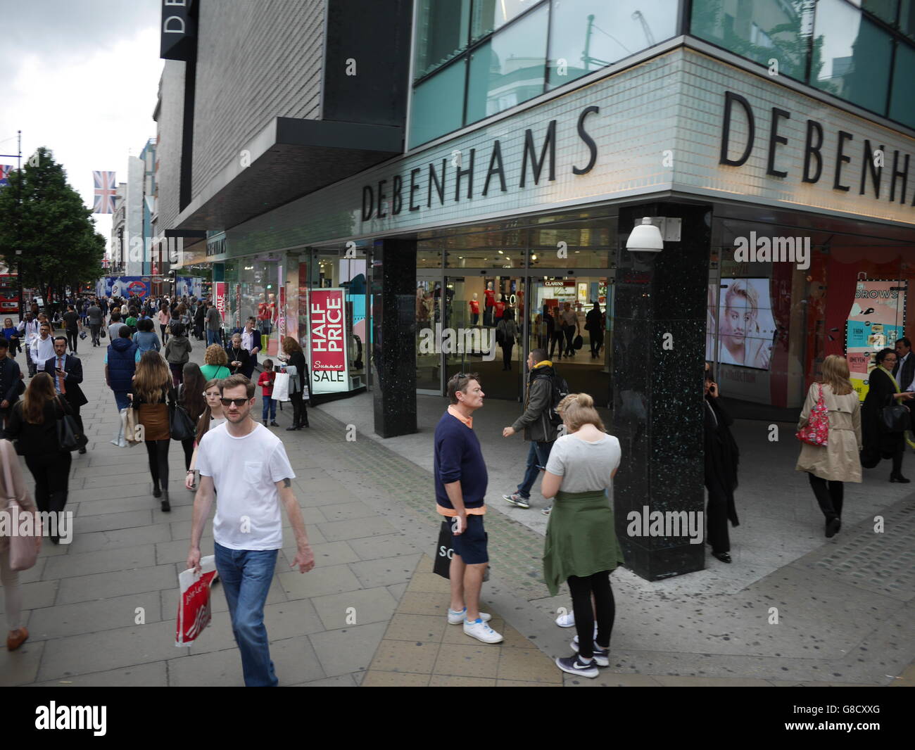 Debenhams Retail shop Oxford Street London Stock Photo