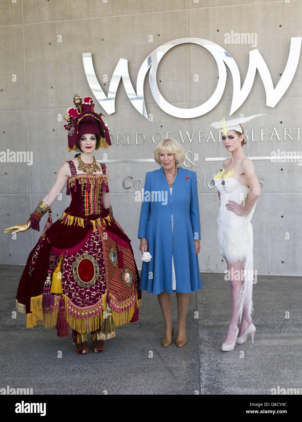 The Duchess of Cornwall visits the World of Wearable Art Museum in Nelson during her visit to New Zealand. Stock Photo