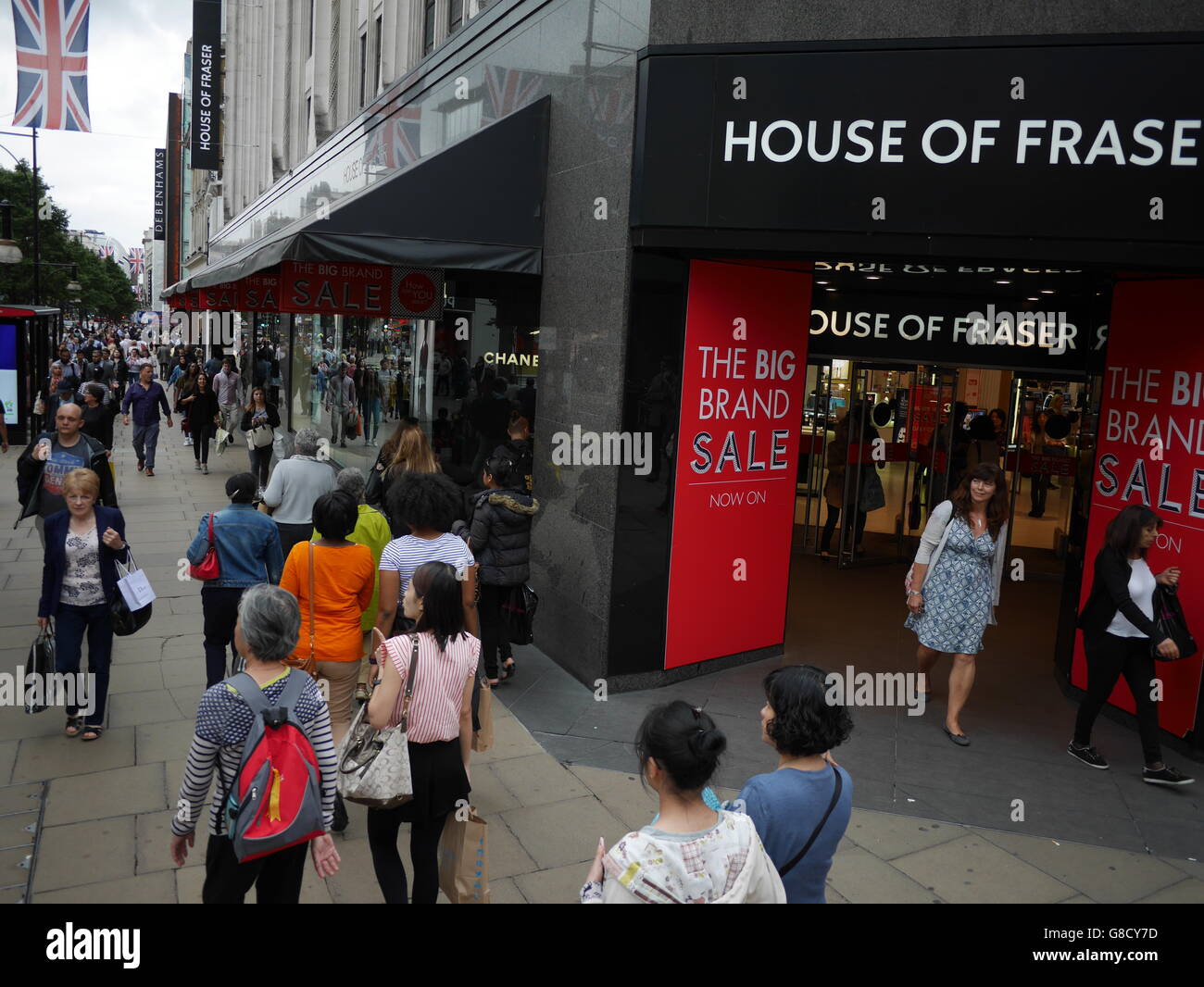 House of fraser Retail shop Oxford Street London Stock Photo
