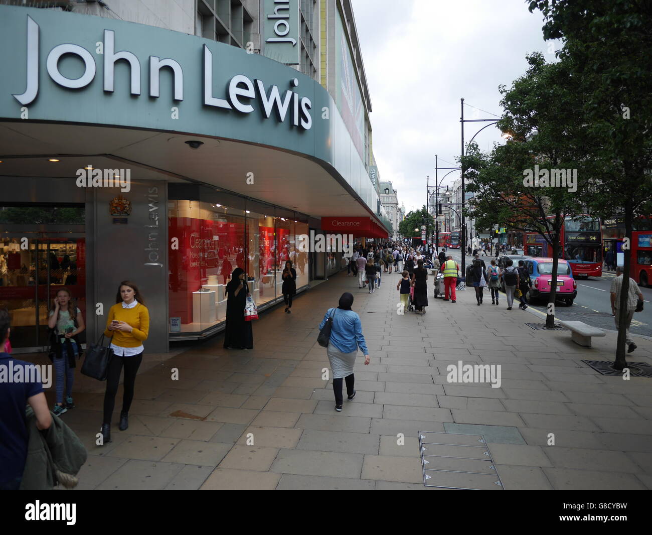 John Lewis Retail shop Oxford Street London Stock Photo Alamy
